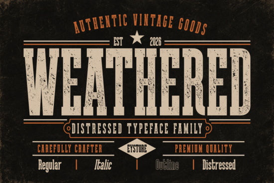 Weathred Font